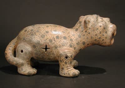 Terracotta Sculpture of a Jaguar, 500 CE - 1000 CE