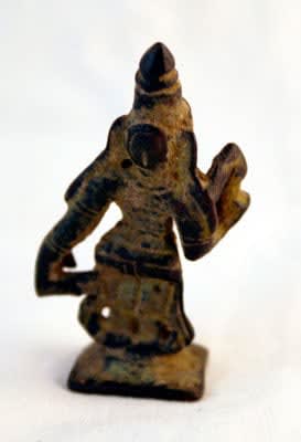 Chola Small Bronze Sculpture of a Goddess, 860 CE - 1279 CE