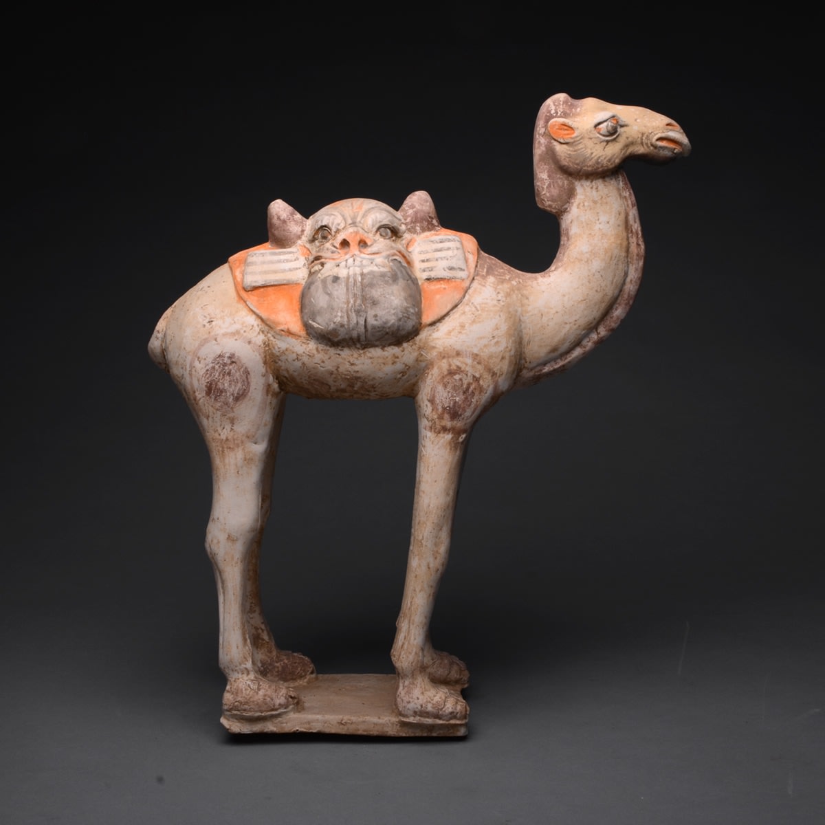 Tang Terracotta Sculpture of a Camel, 618 CE - 906 CE
