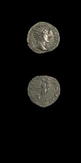 Silver Denarius of Marcus Aurelius Struck While Caesar, 139 CE - 161 CE