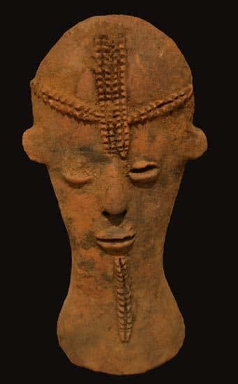 Bura Terracotta Head, 3rd Century CE - 11th Century CE
