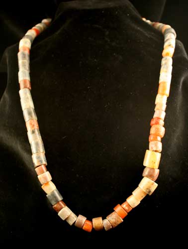 Chavin Agate Bead Necklace, 900 BCE - 500 BCE