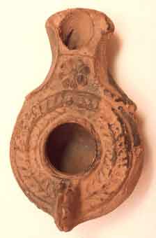 Roman Oil Lamp of the Herodian Period, 50 BCE - 50 CE