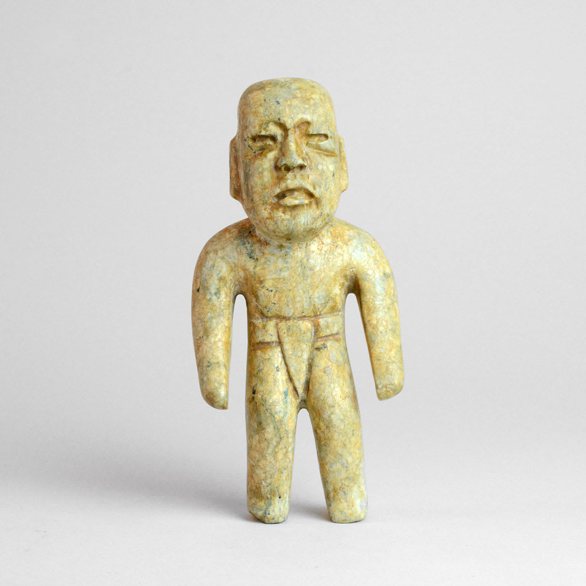 Olmec Jade Figure, 1200 BCE - 500 BCE