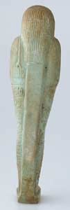Faience Ushabti of the 26th Dynasty, 664 BCE - 525 CE