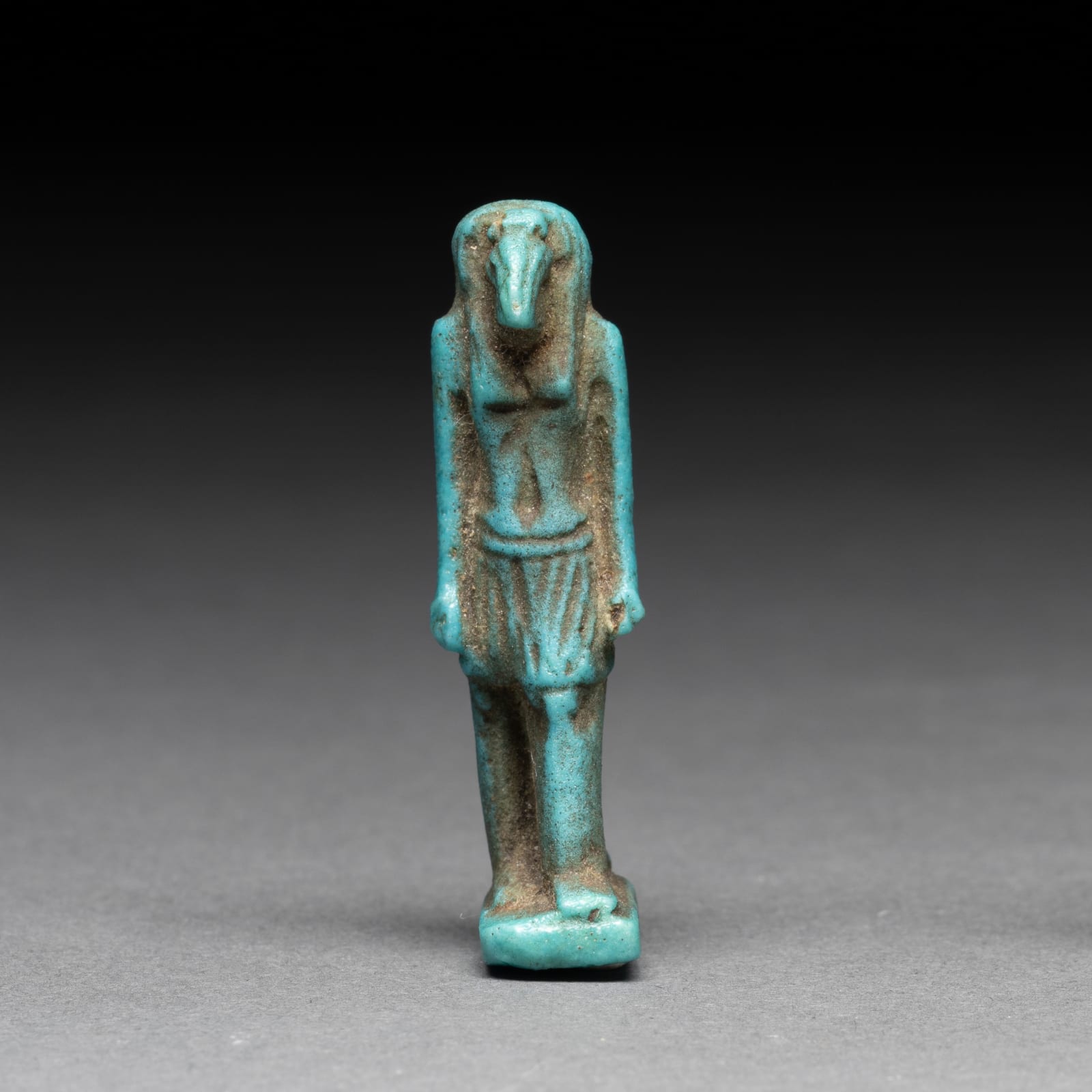 26th Dynasty Faience Amulet of Thoth, 305 BCE - 100 CE