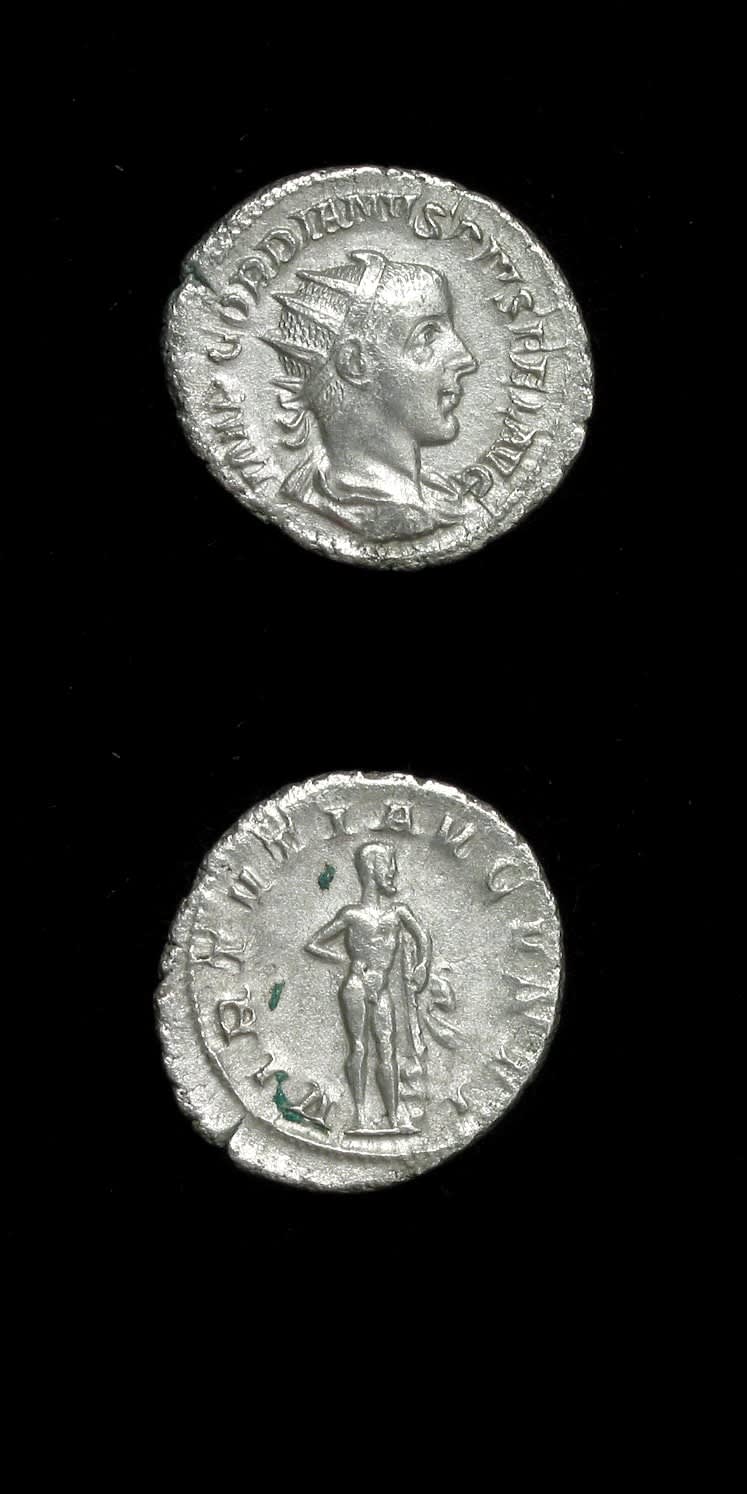 Silver Antoninianus of Emperor Gordian III, 240 CE - 244 CE