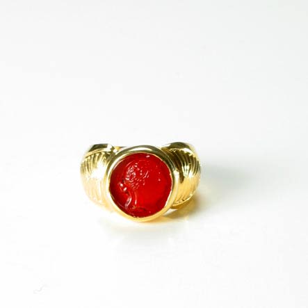 Neo-Classical Carnelian Cameo Depicting the Head of a Roman Empress, 1800 CE - 1900 CE