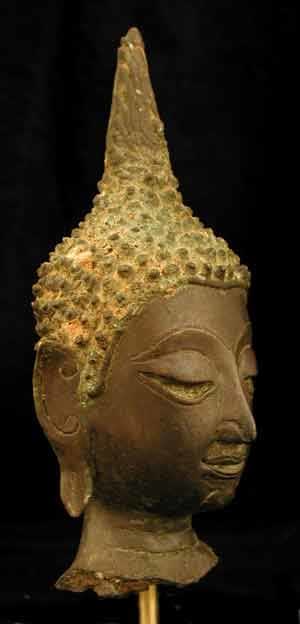Ayutthaya Bronze Head of the Buddha, 1350 CE - 1564 CE