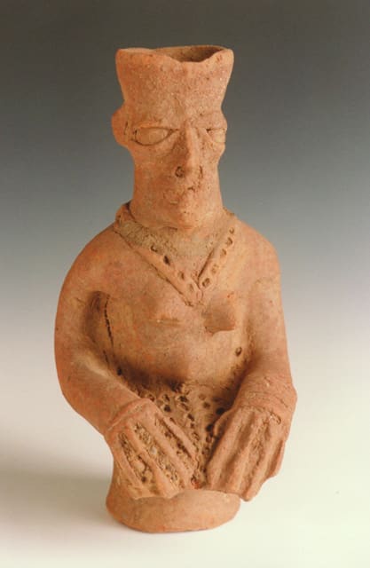 Komaland Sculpture of a Seated Man, 12th Century CE - 16th Century CE