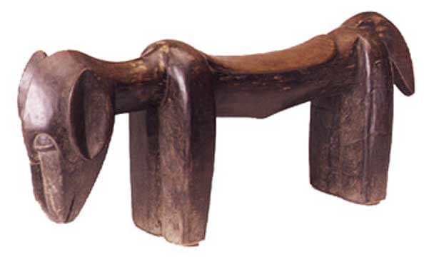 Senufo Wooden Ceremonial Stool, 20th Century CE