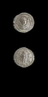 Silver Denarius of Geta Struck While Caesar, 199 CE - 202 CE