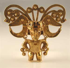 Tairona Gold Pectoral of a Shaman, 600 CE - 1600 CE