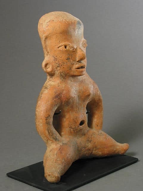 Olmecoid Sculpture of a Seated Figure, 1150 BCE - 550 CE