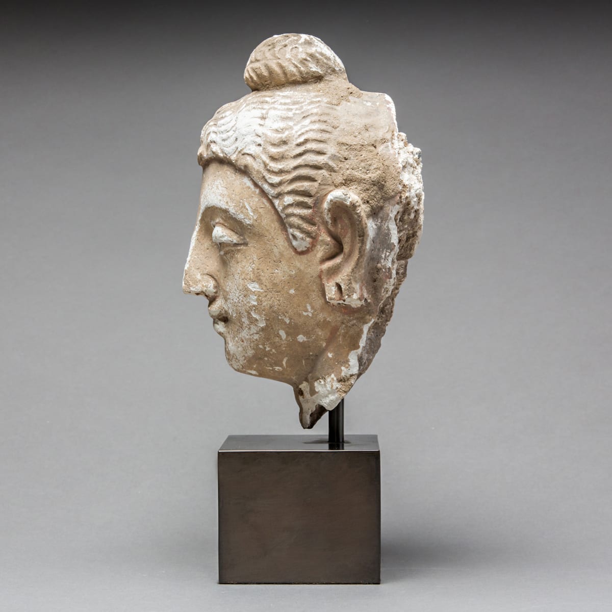 Gandharan Stucco Buddha Head, 100 CE - 300 CE