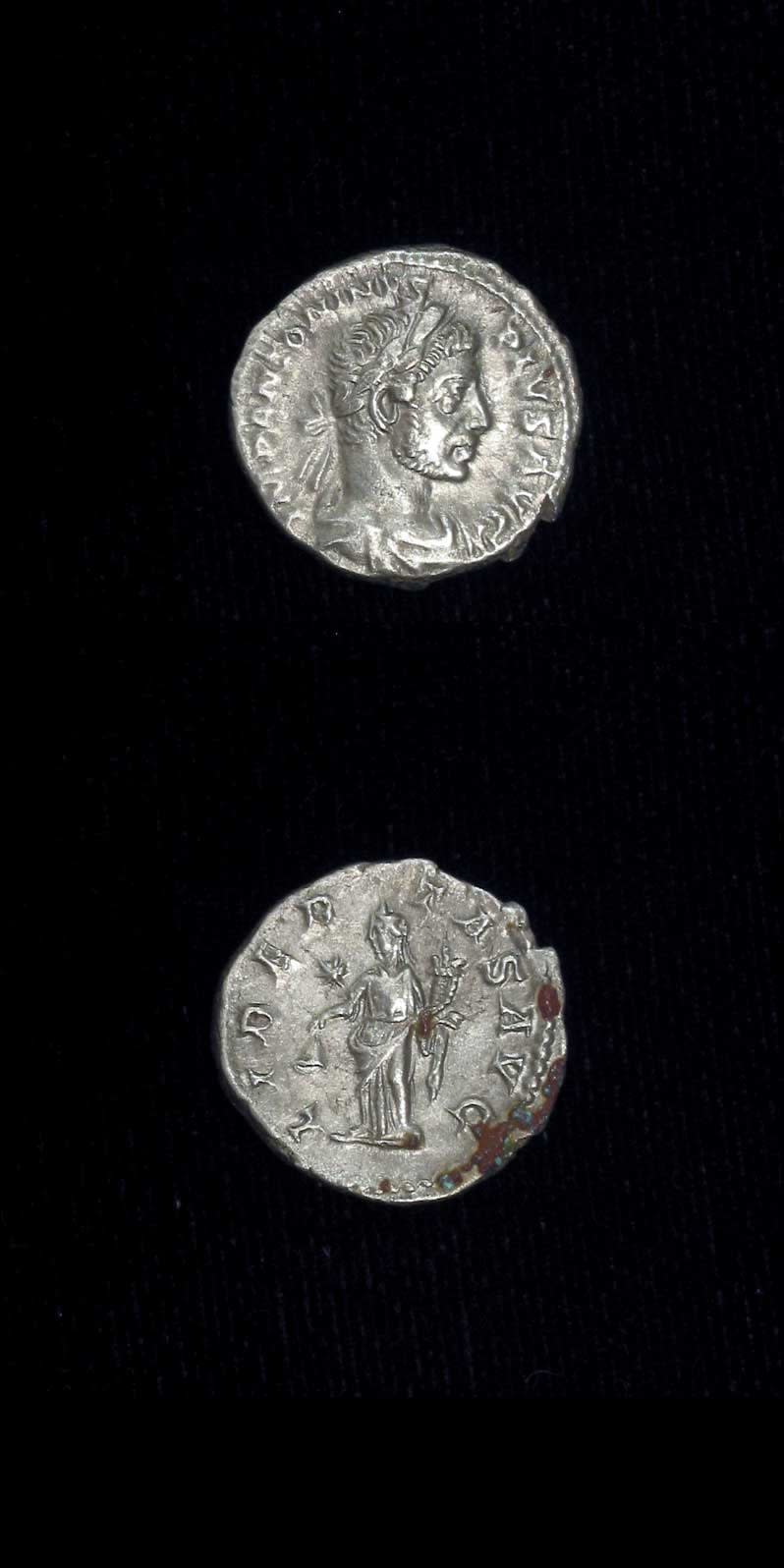 Silver Denarius of Emperor Elagabalus, 220 CE - 222 CE