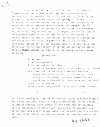 Sumerian Cuneiform Tablet, 2029 BCE