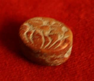Iron Age Jasper Scaraboid Seal, 900 BCE - 700 BCE