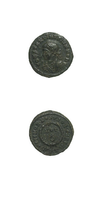 Bronze Follis of Constantine II Struck While Caesar, 316 CE - 335 CE