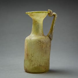 Byzantine Green Glass Pitcher, 400 CE - 600 CE