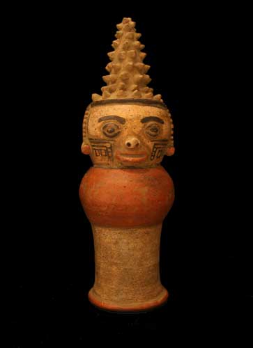 Terracotta Human-Headed Effigy, 500 CE - 800 CE