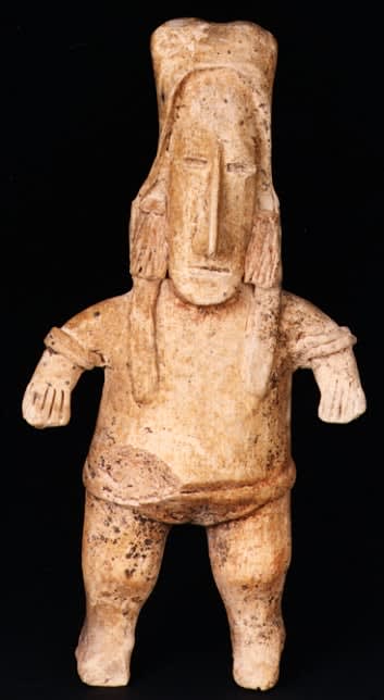 San Juanito Style Jalisco Terracotta Sculpture of a Standing Man, 300 BCE - 300 CE