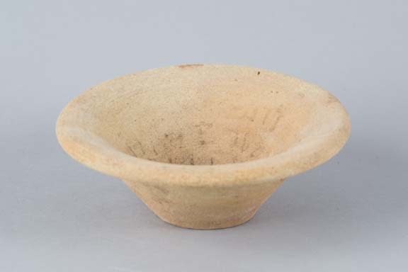 Terracotta open-form Incantation bowl