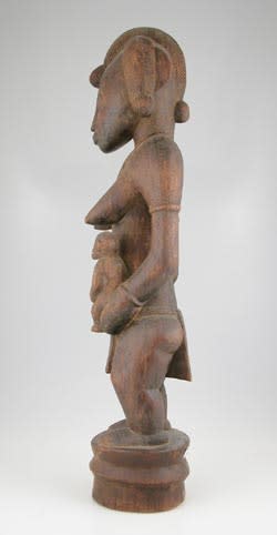 Senufo Wooden Sculpture of a Woman, 20th Century CE