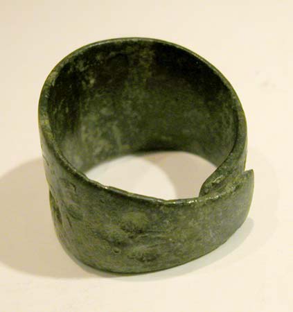 Luristan Seal Ring Depicting Two Gazelles Flanking a Tree, 900 BCE - 600 CE