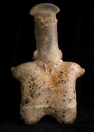 Ameca-Ezatlán Style Jalisco Terracotta Sculpture of a Seated Woman, 300 BCE - 300 CE