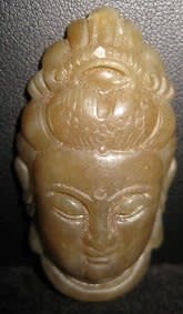 Jade Head of Guanyin, 19th Century CE