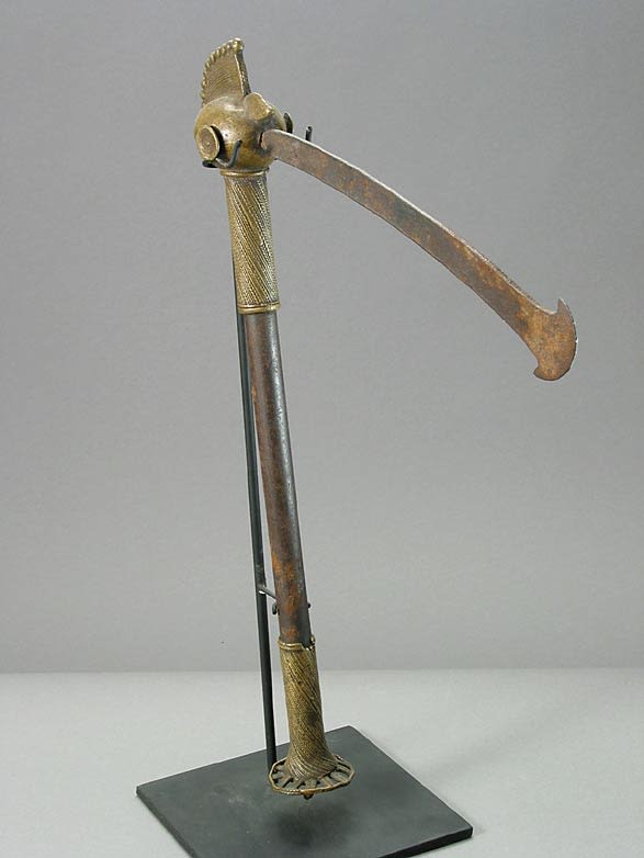 Tiv Brass Ceremonial Adze, 20th Century CE