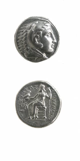 Macedonian Silver Tetradrachm of Alexander the Great, 323 BCE - 320 BCE