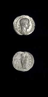 Silver Denarius of Emperor Severus Alexander, 222 CE - 228 CE