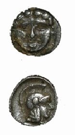 Pisidian Silver Obal of Selge, 350 BCE - 300 BCE