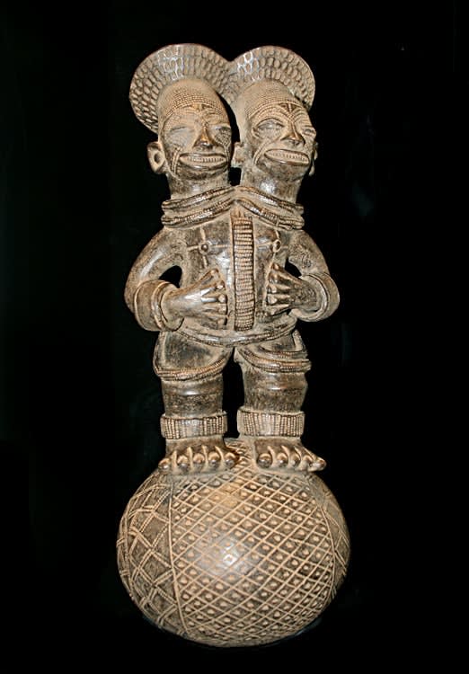 Mangbetu Terracotta Decanter, 19th Century CE - 20th Century CE