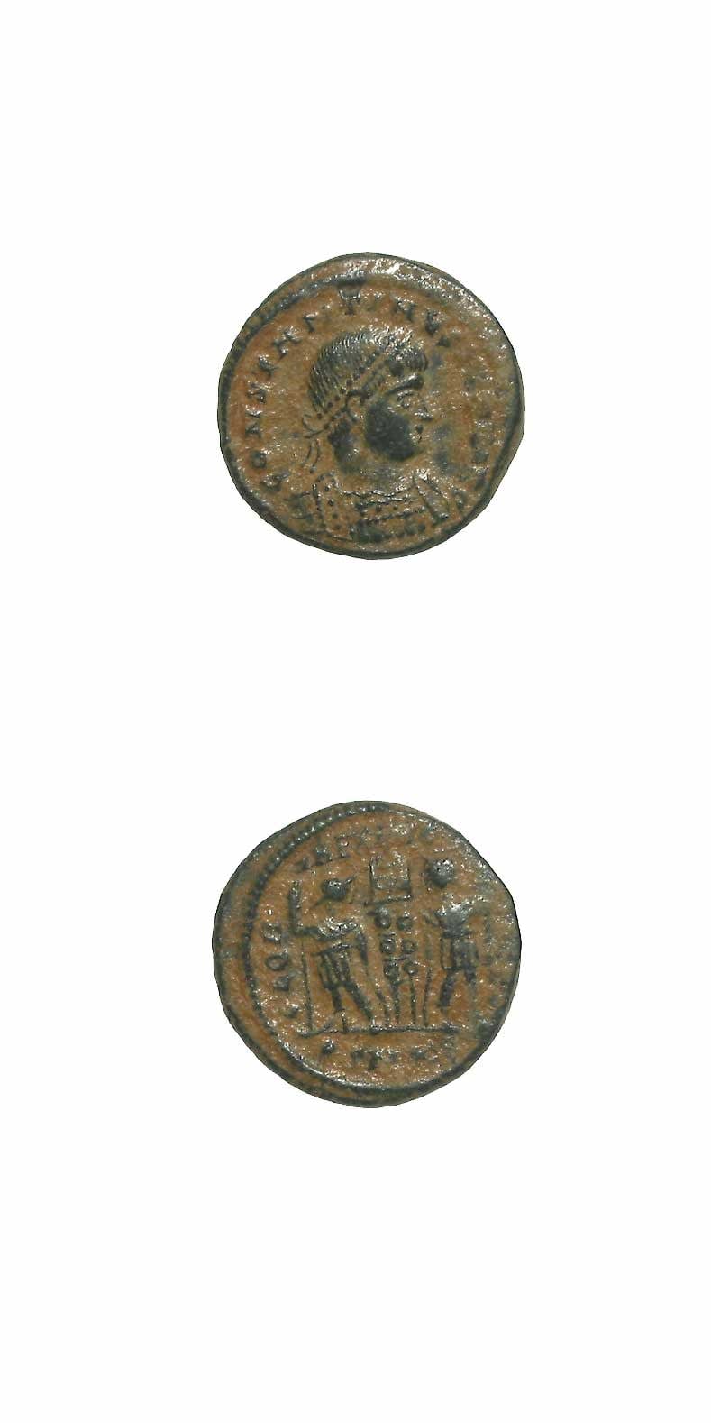Bronze Coin of Constantine II Struck While Caesar, 330 CE - 337 CE