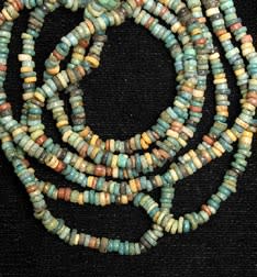 Necklace Of Antique Faience Beads, 1650 BCE - 1085 BCE