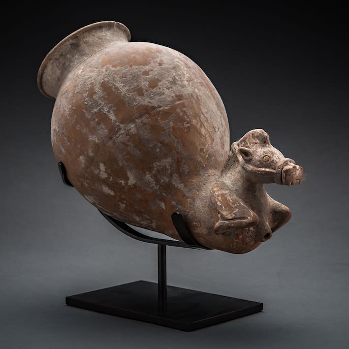 Terracotta Rhyton with Zoomorphic Terminal, 900 BCE - 600 BCE