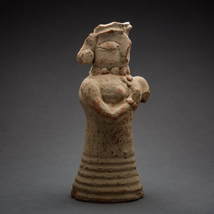 Indus Valley Terracotta Figurine of a Standing Fertility Goddess, 3000 BCE - 2000 BCE