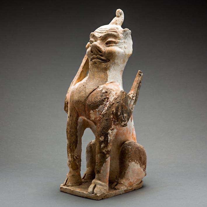Tang Sculpture of a Spirit Guardian, 618 CE - 907 CE