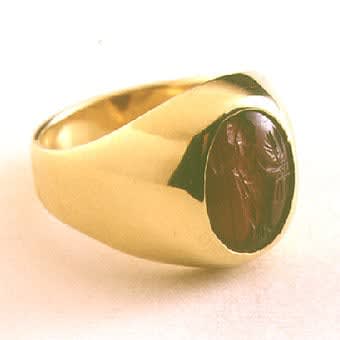 Classical Revival Intaglio depicting a Standing Deity, 1700 CE - 1900 CE