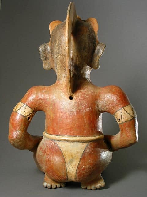 Terracotta Seated Male, 300 CE - 500 CE