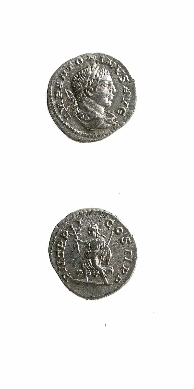 Silver Denarius of Emperor Elagabalus, 219 CE - 220 CE