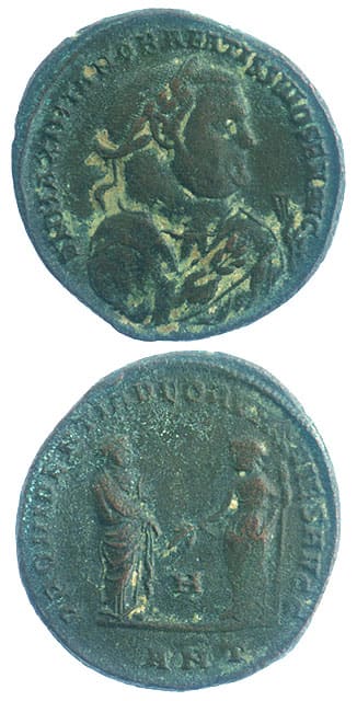 Bronze Follis of Emperor Maximianus, 286 CE - 305 CE