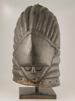 Sande Society Mende Helmet Mask, 20th Century CE