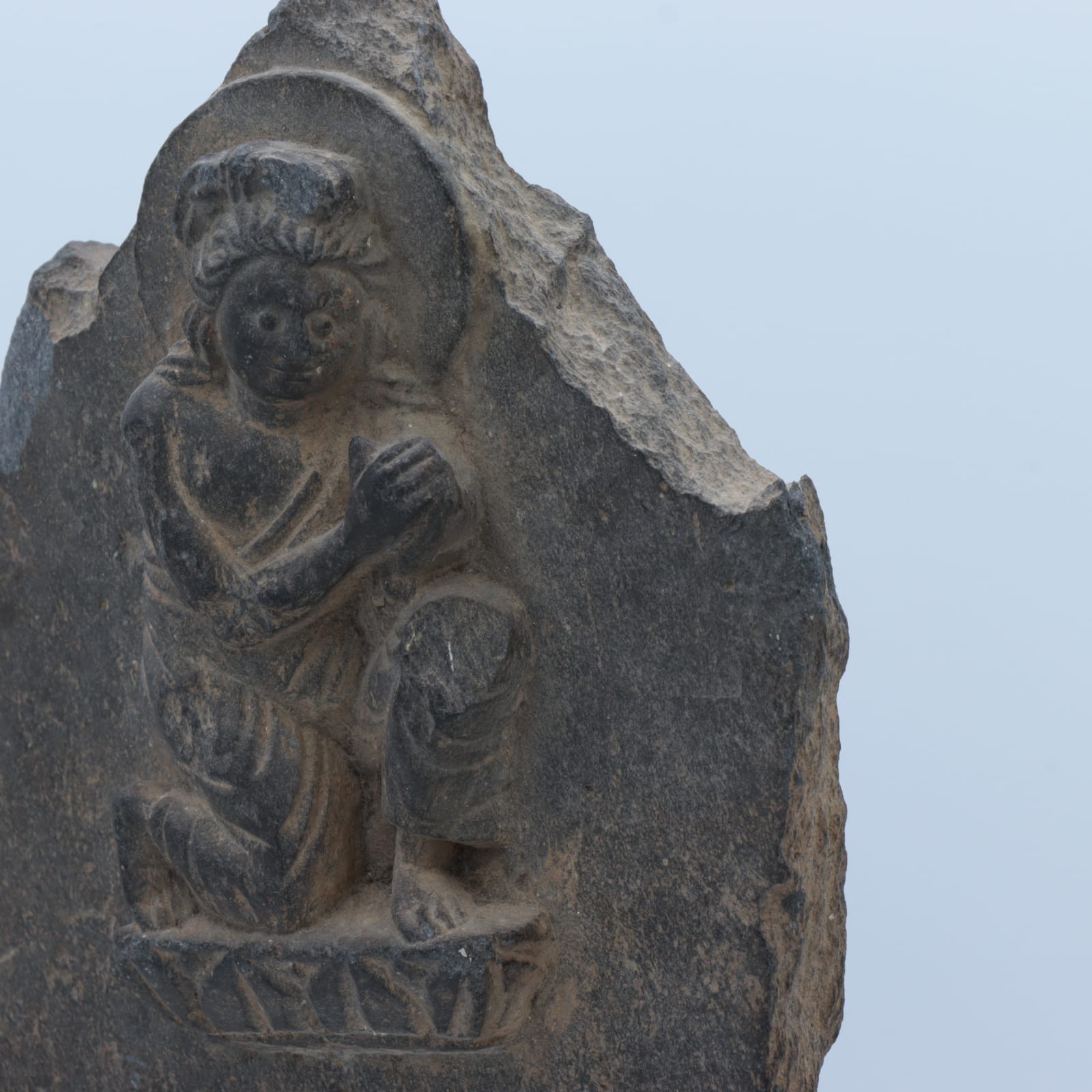 Gandharan Relief of a Worshipping Figure, 300 CE - 400 CE