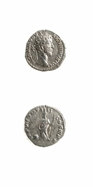 Silver Denarius of Emperor Commodus, 180 CE - 192 CE