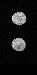 Silver Denarius of Geta Struck While Caesar, 202 CE - 209 CE