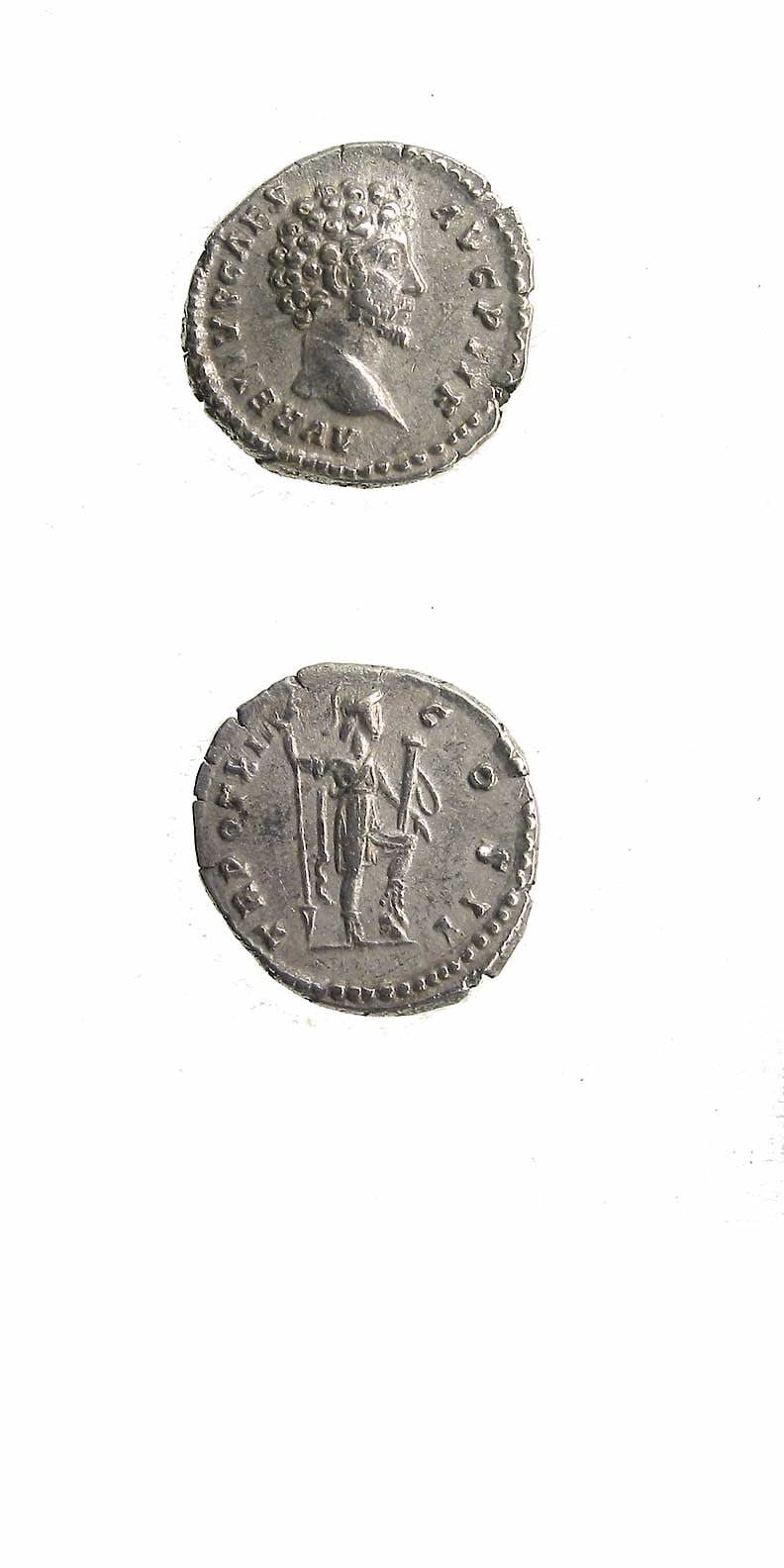 Silver Denarius of Marcus Aurelius Struck While Caesar, 139 CE - 161 CE